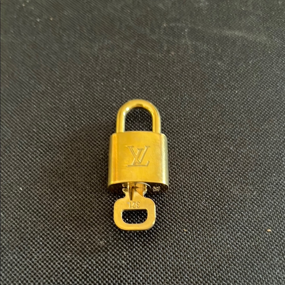 Louis Vuitton Gold Padlock with Key